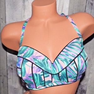 34DD Halter Bikini Top Swimsuit  Shade & Shore